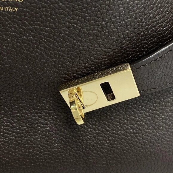 Salvatore Ferragamo Hug Handbag XS Dark Brown Leather Handbag - Picture 12 of 15